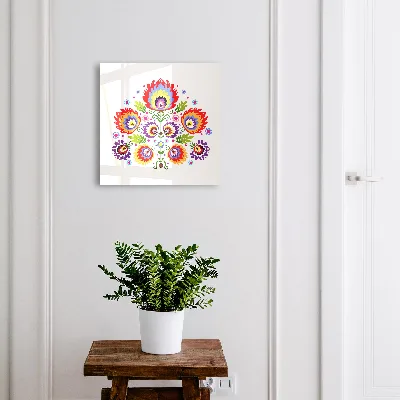 Nyckelskåp i modellen Folkblommor