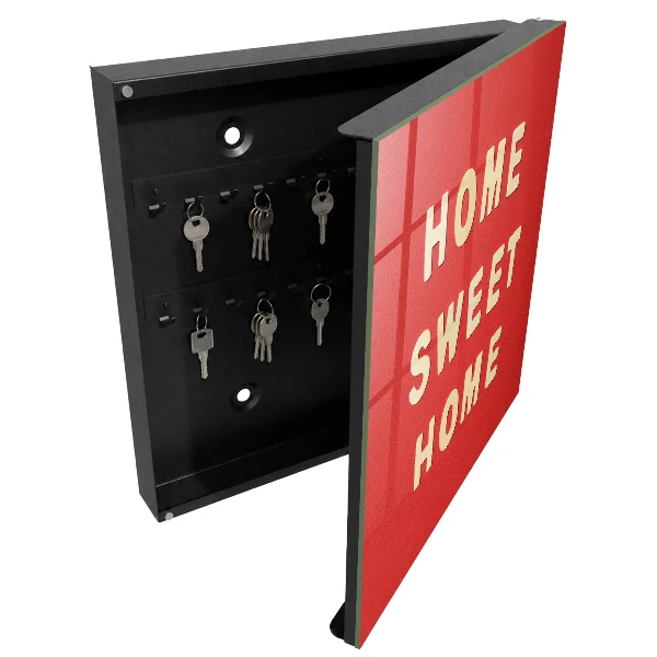 Snygga nyckelskåp Inskriptionen HEMMA, SÖTA HEM