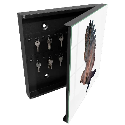 Nyckelbox med motiv av skogsfågel