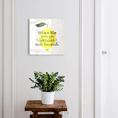 Nyckelbox med citronmotiv