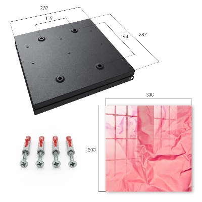 Nyckelbox i rosa med texturerad yta