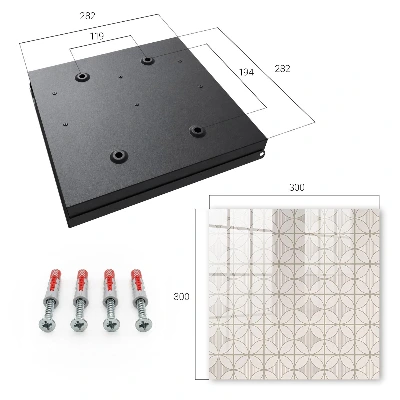 Nyckelskåp med elegant geometriskt mönster
