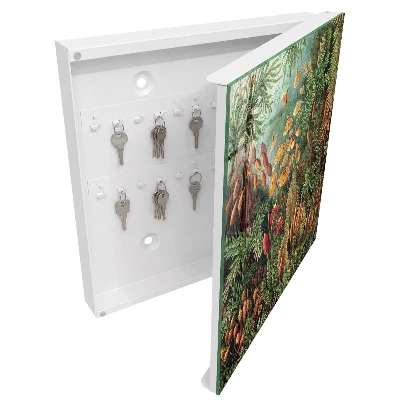 Nyckelskåp med motiv av gröna blad
