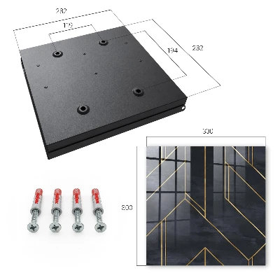 Snygga nyckelskåp Geometrisk struktur