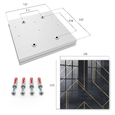 Snygga nyckelskåp Geometrisk struktur