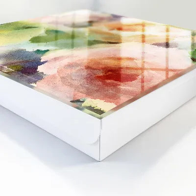 Nyckelbox med blommotiv