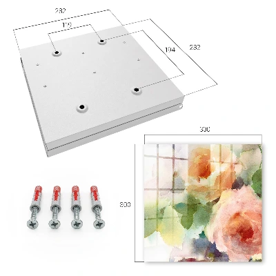 Nyckelbox Blommotiv