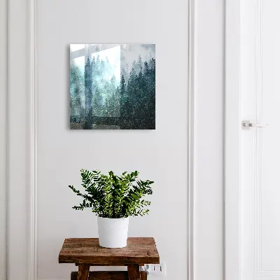 Nyckelskåp i motivet grön skog