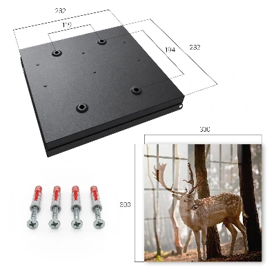 Nyckelbox med motivet hjort i skogen