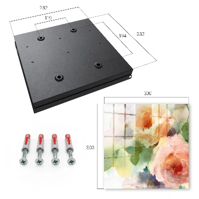 Nyckelbox Akvarellblommor