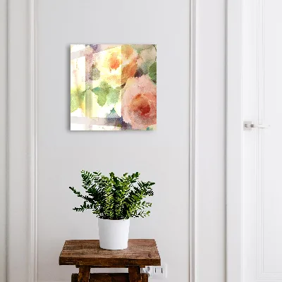 Nyckelbox Akvarellblommor