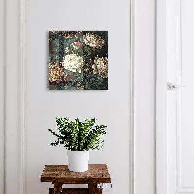 Snygga nyckelskåp Pionblommor