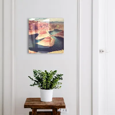 Nyckelskåp med motivet Stenar och vatten