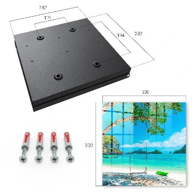 Nyckelskåp med motiv av ett tropiskt paradis