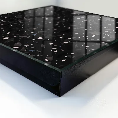 Nyckelbox i svart terrazzo