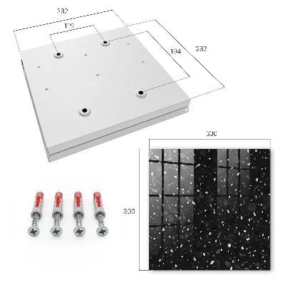 Nyckelbox Svart terrazzo