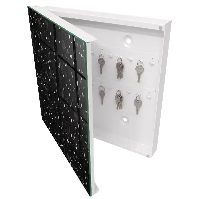 Nyckelbox i svart terrazzo