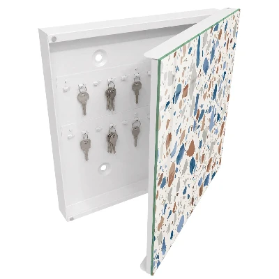 Nyckelskåp i stenmosaik