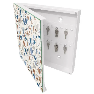 Nyckelskåp i stenmosaik