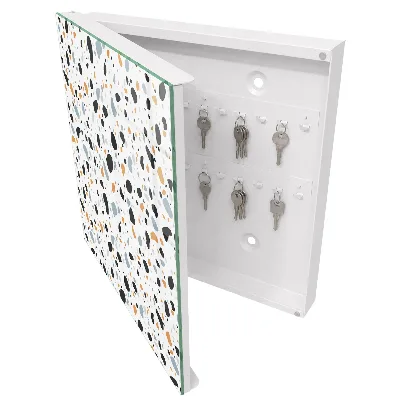 Nyckelbox med terrazzomönster