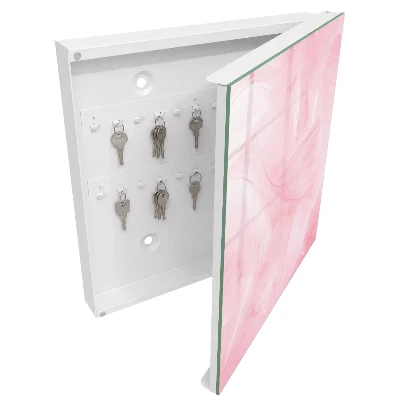 Nyckelbox Rosa fjädrar