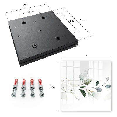 Nyckelbox i akvarellbladsdesign