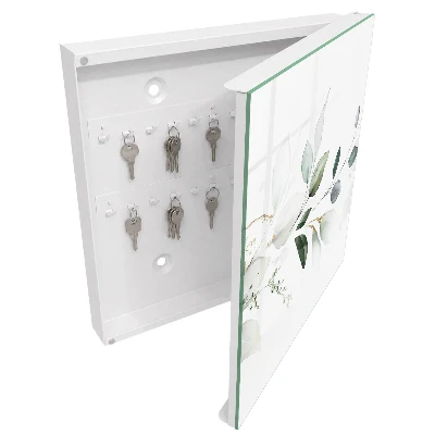 Nyckelbox i akvarellbladsdesign
