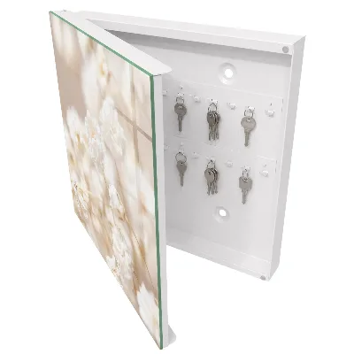 Nyckelbox Ljusa blommor
