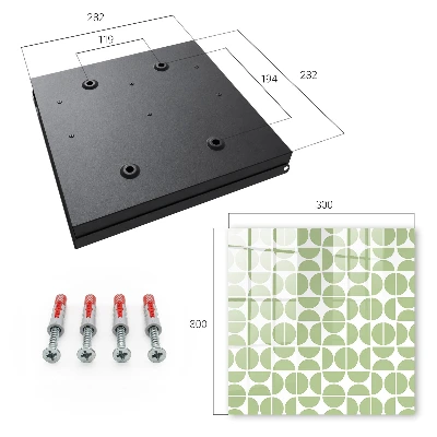 Nyckelbox Grön geometri