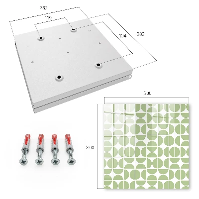 Nyckelbox Grön geometri
