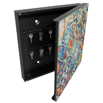Nyckelskåp Färgglad mosaik