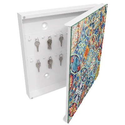 Nyckelskåp Färgglad mosaik