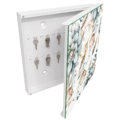 Nyckelbox Akvarellblommor