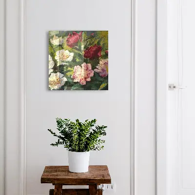 Snygga nyckelskåp Färgglada blommor