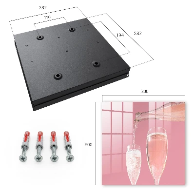 Nyckelbox Champagneglas