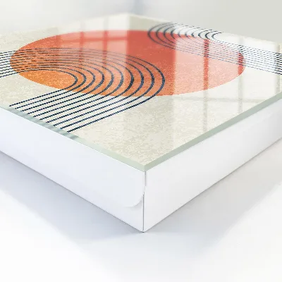Nyckelskåp i geometrisk design