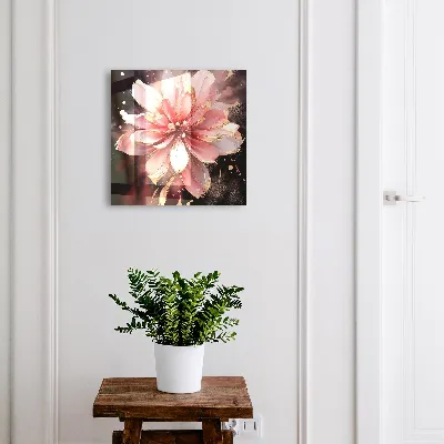 Snygga nyckelskåp Rosa blomma