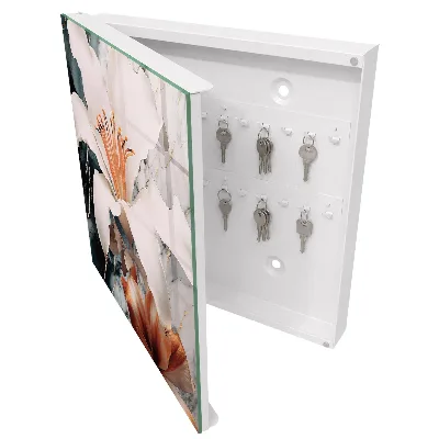 Nyckelbox med blommig elegans
