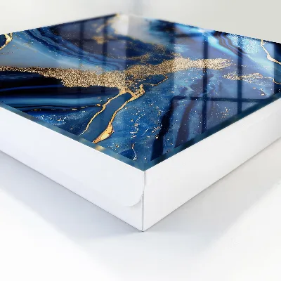 Nyckelskåp marinblå med ränder