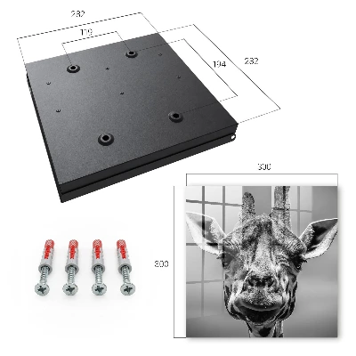 Nyckelbox Giraffporträtt