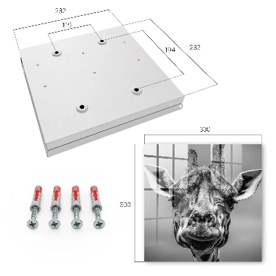 Nyckelbox Giraffporträtt