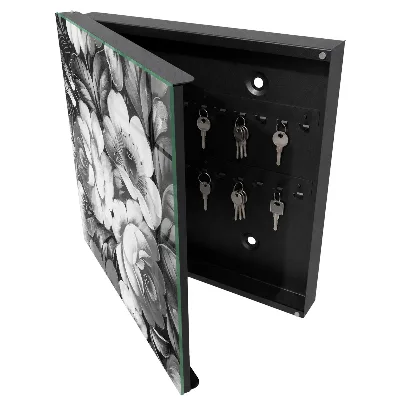 Nyckelbox Monokromatiska blommor