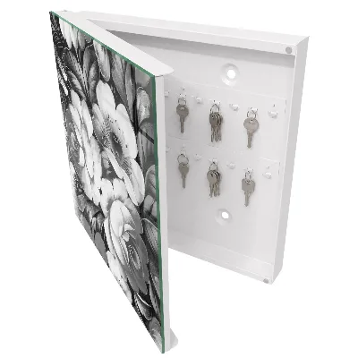 Nyckelbox Monokromatiska blommor