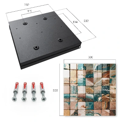 Snygga nyckelskåp Tonal mosaik