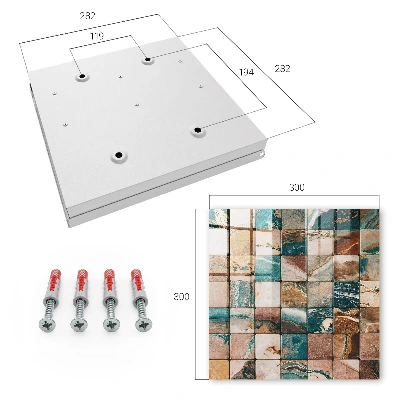 Snygga nyckelskåp Tonal mosaik
