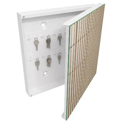 Nyckelbox Beige linjer