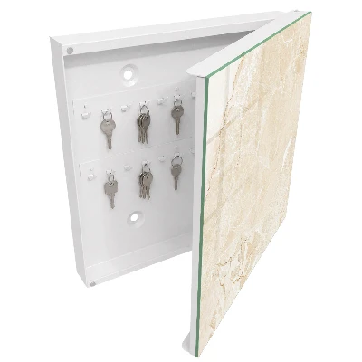 Nyckelskåp Beige mönster