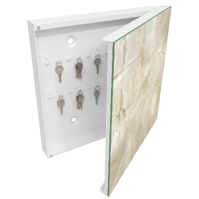 Nyckelbox Beige marmor