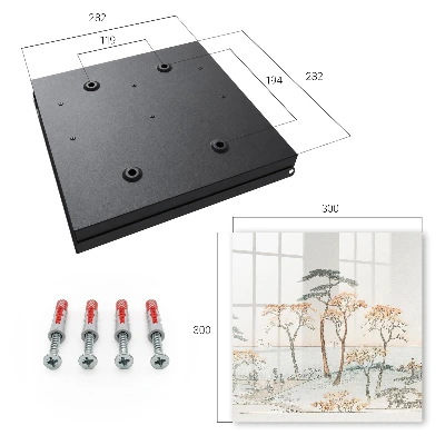 Snygga nyckelskåp Japanskt landskap