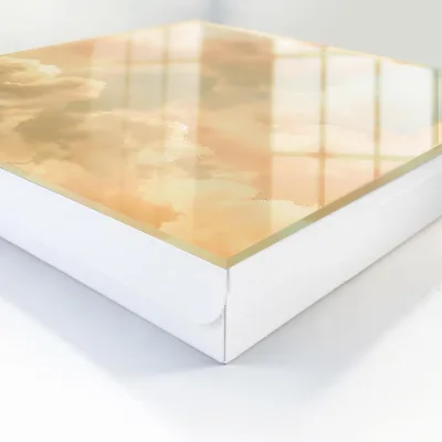 Nyckelbox med motiv av pastellfärgade moln